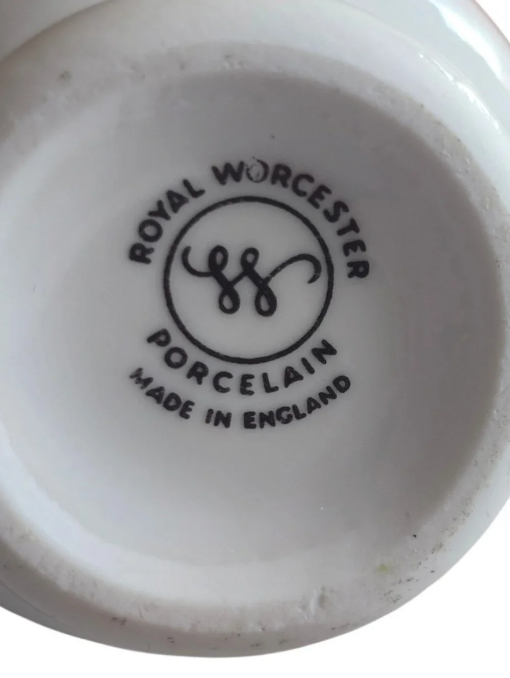 Vintage Royal Worcester England Bournemouth Floral Egg Coddler & Lid 3.5”